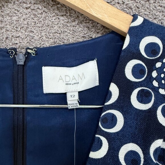 Adam Lippes Linen Silk Blend Floral Dress with pockets - Picture 4 of 11